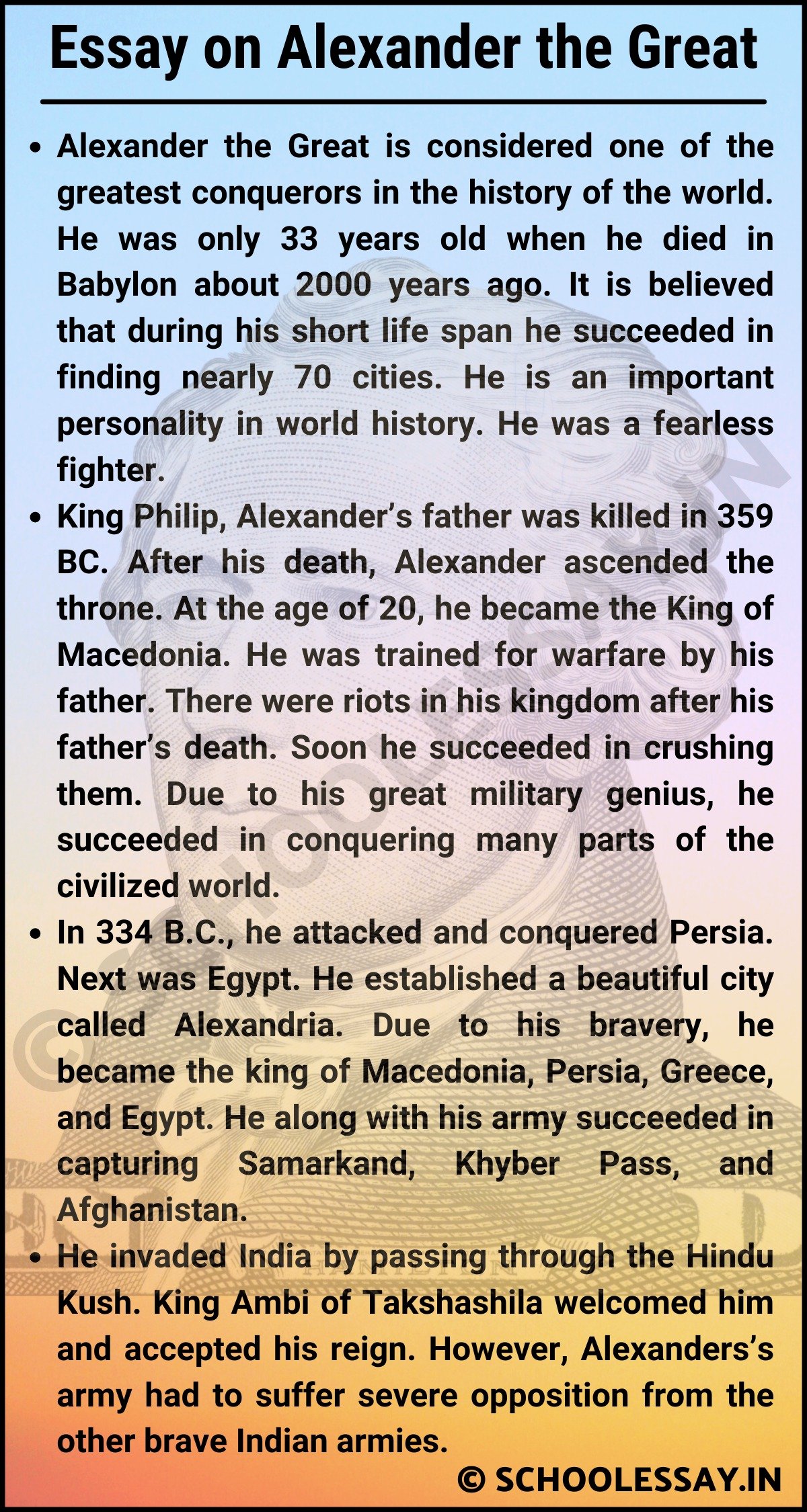 Essay on Alexander the Great