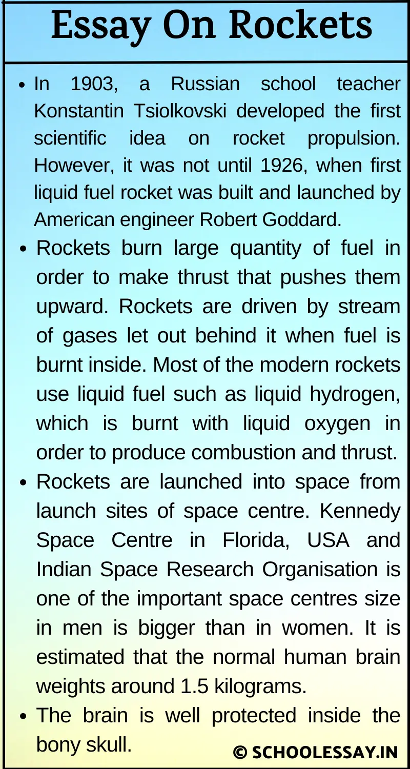 Essay On Rockets